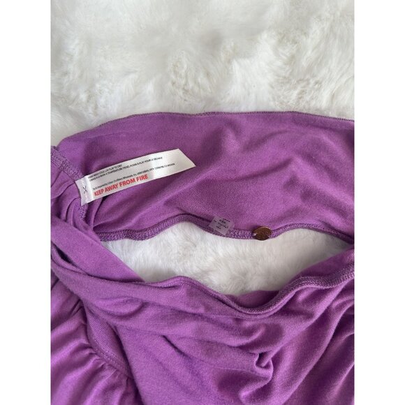 FP One Purple Halter Crop Top Size Small - Picture 4 of 6